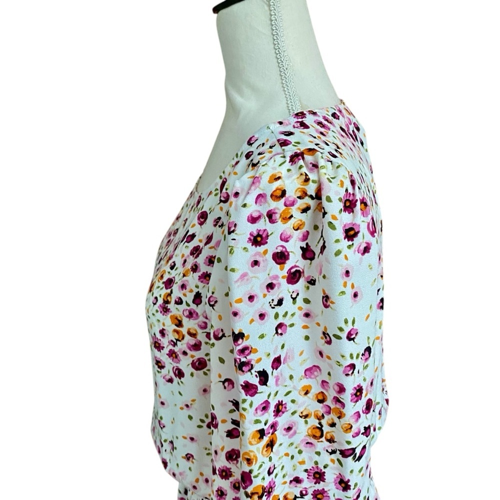 Maison Tara Floral Smocked Ruffle Dress Size 6 NWT - Picture 8 of 16
